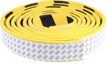 RS PRO Black/Yellow Impact Protector 5m X 60mm