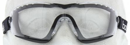 Bolle Schutzbrille, Carbonglas, Klar Mit UV Schutz, Belüftet, Rahmen Aus NYLON/PC/TPR Kratzfest