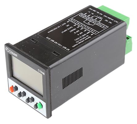 Crouzet计数器, CTR48系列, LCD显示, 260 V 交流电源, 计数模式 小时, 电压输入
