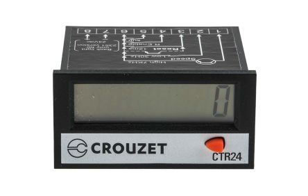 Crouzet计数器, CTR24系列, LCD显示, 3 → 30 V 直流电源, 计数模式 脉冲, 晶体管输入