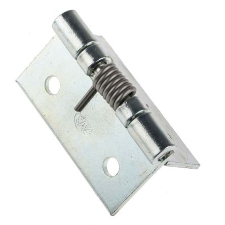 RS Pro Zinc Plated Stainless Steel Piano Style Hinge, 50mm x 50mm x 2mm
