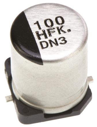 Panasonic Condensateur Série FK SMD, Aluminium électrolytique 100μF, 50V C.c.