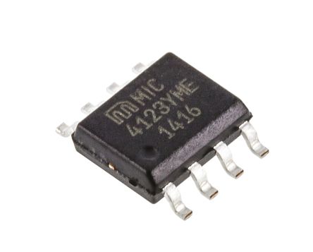 Microchip Driver De MOSFET MIC4123YME, CMOS, TTL 3 A 20V, 8 Broches, SOIC