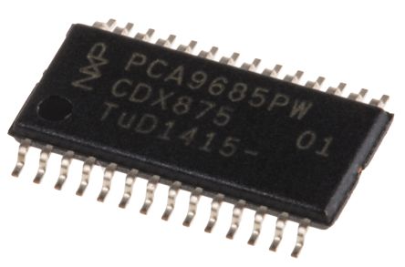 NXP Driver Para Display LED PCA9685, Alim: 4 → 5,5 V. / 400mA, Montaje Superficial, TSSOP 28