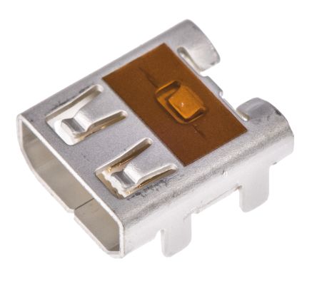 Molex Connecteur HDMI Femelle A Souder 19 Voies Type D Angle Droit