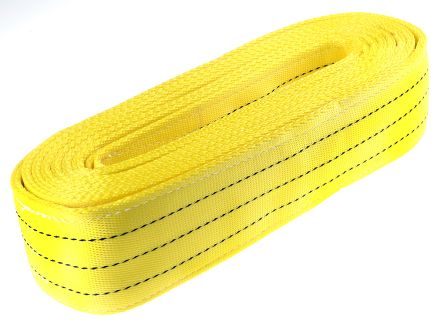 RS PRO Hebeband, Gurtband Gelb, 90mm X 6m, 3t