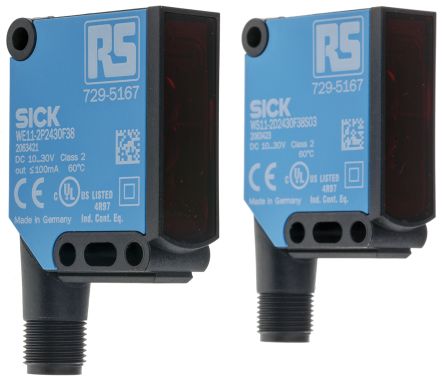 RS PRO Kubisch Optischer Sensor, Durchgangsstrahl, Bereich 20 M, PNP Ausgang, 4-poliger M12-Steckverbinder