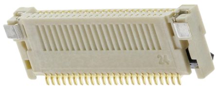 Omron XF2M, SMD FPC-Steckverbinder, Buchse, 24-polig / 1-reihig, Raster 0.5mm Lötanschluss