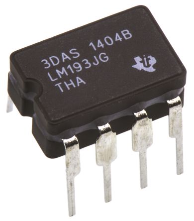Texas Instruments Komparator LM193JG, Open Collector, Open Drain 1.3μs 2-Kanal CDIP 8-Pin 2 → 36 V