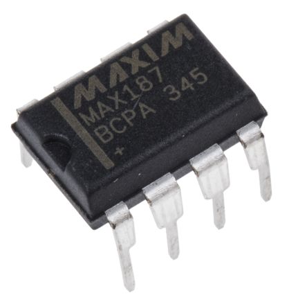 Maxim Integrated ADC MAX187BCPA+, 1, 12 Bits, 75ksps, PDIP, 8 Pines