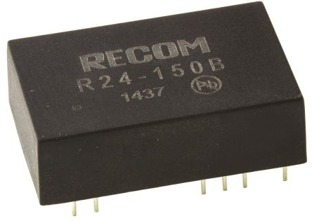 Recom Rxx-B DC/DC-Wandler 5W 24 V Dc IN, 95 → 210V Dc OUT / 50mA 3kV Dc Isoliert