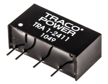 TRACOPOWER TRA 1 DC/DC-Wandler 1W 24 V Dc IN, 5V Dc OUT / 200mA 1kV Dc Isoliert