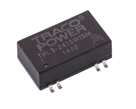 TRACOPOWER THL 3WISM DC/DC-Wandler 3W 24 V Dc IN, 24V Dc OUT / 125mA 1.5kV Dc Isoliert