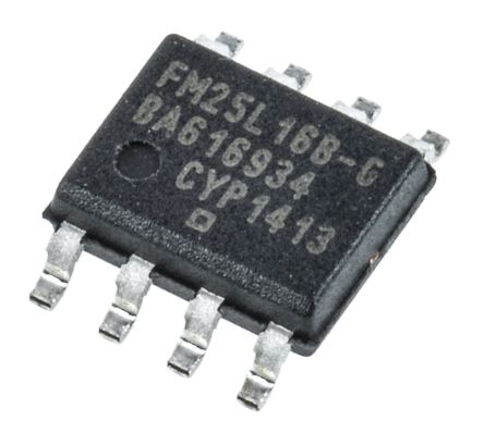 Cypress Semiconductor Mémoire FRAM, FM25L16B-G, 16Kbit, 2048 X 8 Bits, SPI, SOIC, 8 Broches, 3,6 V