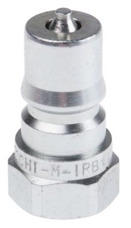 RS PRO 液压快速接头, Rs 1/4 外螺纹, 公接头, 球锁, 最大操作压力500 bar, 钢制