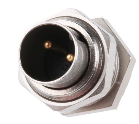 Binder Circular Connector, 2 Contacts, Panel Mount, M9 Connector, Socket, Male, IP40, 711 Series