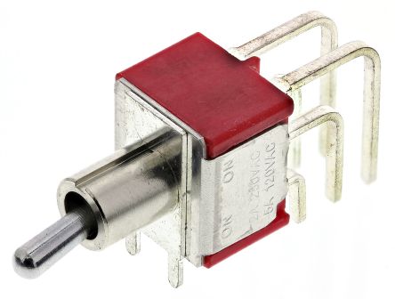 RS PRO Toggle Switch, PCB Mount, On-(On), DPDT, Through Hole Terminal