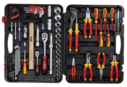 RS Pro 88 Piece VDE/1000 V Electricians Tool Kit