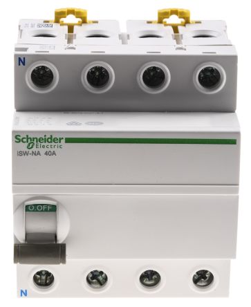 Schneider Electric Interrupteur-sectionneur, 3P+N, 40A, 415V C.a.