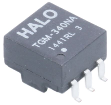 Halo Electronics 脉冲变压器, 3CT:4CT匝数比, 表面贴装安装