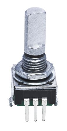 Bourns Servo-Potenziometer 12 Impulse/U Inkrementalgeber, Mit 6 Mm, Flachschaftschaft, Digital Rechteck-Signal, Schaft
