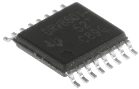 Texas Instruments Motor Driver IC DRV8801PWP, 1.8A, 3.8W, HTSSOP, 16-Pin, DC Bürstenmotor, Vollbrücke