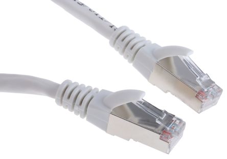 RS PRO Câble Ethernet Catégorie 5e F/UTP, Blanc, 0.5m PVC Avec Connecteur
