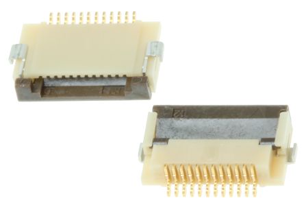 Hirose FH12, SMD FPC-Steckverbinder, Buchse, 12-polig / 1-reihig, Raster 0.5mm Lötanschluss