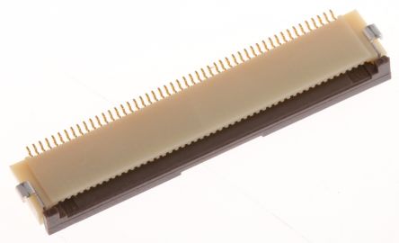 Hirose FH12, SMD FPC-Steckverbinder, Buchse, 50-polig / 1-reihig, Raster 0.5mm Lötanschluss
