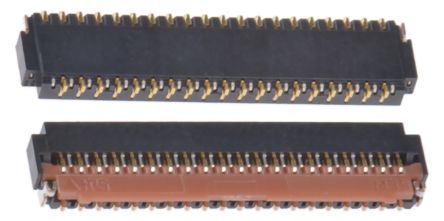 Hirose Conector FPC Hembra Recto Serie FH26 De 71 Vías, Paso 0.3mm, 2 Filas, Para Soldar