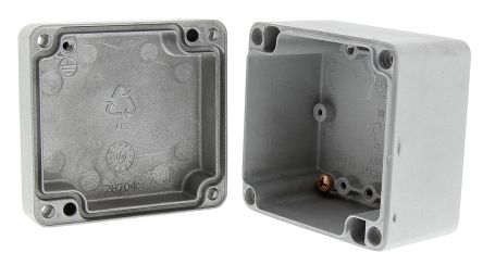 Fibox Boîtier Euronord En Aluminium, 82 X 77 X 57mm, Non Peint