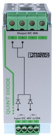 Phoenix Contact QUINT-DIODE/48DC/2X20/1X40 Für DIN-Schieneneinheit