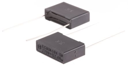 Panasonic ECQUA X2 Folienkondensator 100nF ±10% / 275V Ac, THT Raster 15mm