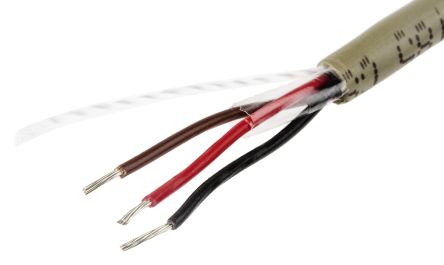 Alpha Wire Pro-Tekt Datenkabel 0.35 Mm² Ø 4.45mm Kupfer Verzinnt Schirmung PVC Isoliert Mehrleiter Grau