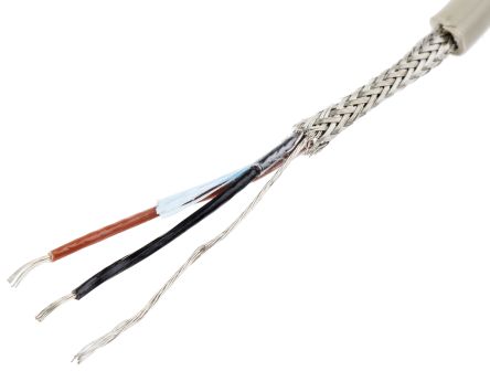 Alpha Wire Pro-Tekt Datenkabel 0,09 Mm² Ø 4.04mm Folie Schirmung PVC Isoliert Mehrleiter Grau