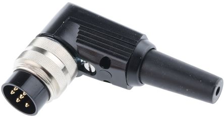 Lumberg Connecteur DIN WSV, 6 Contacts, Mâle, Montage Sur Câble, A Souder M16