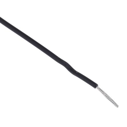 Alpha Wire EcoWire Series Black 0.2 Mm² Hook Up Wire, 24 AWG, 7/0.20 Mm, 305m, MPPE Insulation