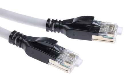 Bel-Stewart Ethernetkabel Cat.7, 3m, Grau Patchkabel, A ARJ45 STP Stecker, B ARJ45