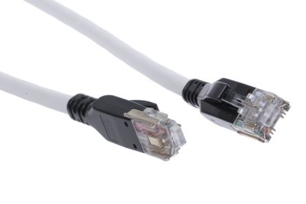 Bel-Stewart Ethernetkabel Cat.7, 5m, Grau Patchkabel, A ARJ45 STP Stecker, B ARJ45