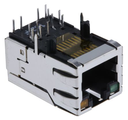 Bel-Stewart MagJack Series Female RJ45 Connector, Through Hole, STP Shield