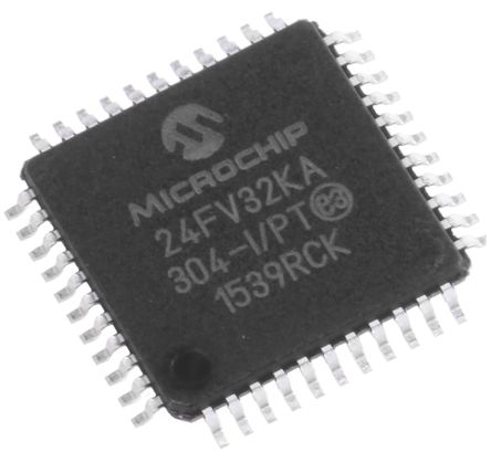Microchip Mikrocontroller PIC24FV PIC 16bit SMD 32 KB TQFP 44-Pin 32MHz 2048 KB, 512 B RAM