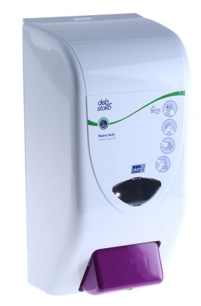 SCJ Professional Antibakterieller Seifenspender Für Die Wandmontage Für 2000ml DEB Lime Wash, DEB Power Wash, DEB