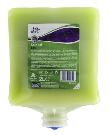 Deb Stoko Lime Wash Handseife Zitrus-Duft, Kartusche, Grün, 2 L