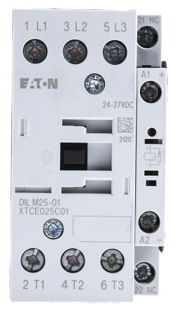 Eaton 接触器, Eaton Moeller系列, 3极, 触点25 A, 触点电压400 V 交流