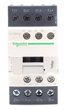 Schneider Electric TeSys D LC1D Leistungsschütz / 220 V Ac Spule, 4 -polig 4 Schließer, 690 Vac/dc / 40 A