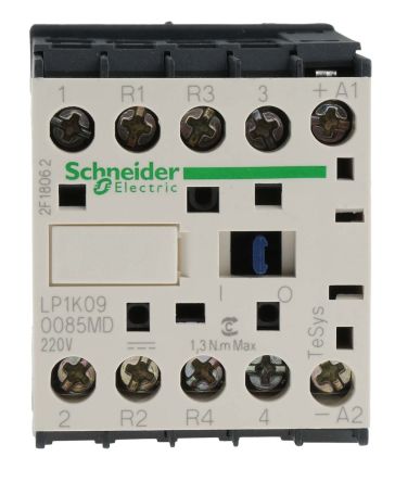 Schneider Electric TeSys K LP1K Leistungsschütz / 230 V Dc Spule, 4 -polig 2 Schließer + 2 Öffner, 690 Vac / 20 A
