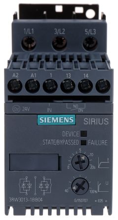 Siemens Soft Starter, Soft Start, 1.5 KW, 400 V Ac, 3 Phase, IP20