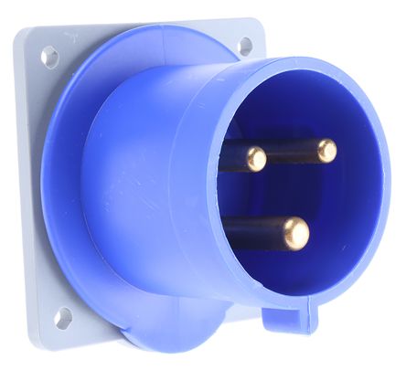 ABB Tough & Safe Leistungssteckverbinder Buchse Blau 2P + E, 230 V / 32A, Tafelmontage IP44