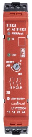 Rockwell Automation 440-R Sicherheitsrelais, 24V Dc, 2-Kanal, 2 Sicherheitskontakte Lichtstrahl/Vorhang,