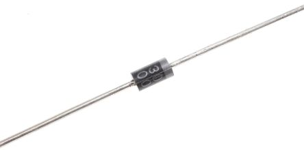 DiodesZetex Schaltdiode Einfach 1A 1 Element/Chip THT 50V DO-41 2-Pin Siliziumverbindung 1V